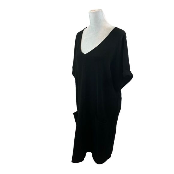 Ladies Lush Brand Black Short Sleeve Shift Style Dress Size XL - Picture 5 of 11